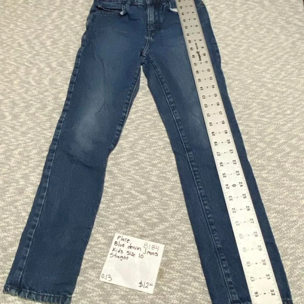 Place Blue Denim Jeans Kids Size 10 Straight. SKU-B184